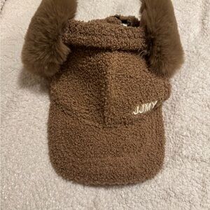 Winter tennis cap with ear warmer